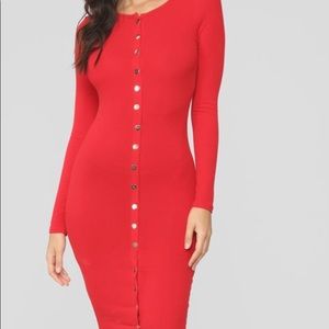 Red Midi Dress